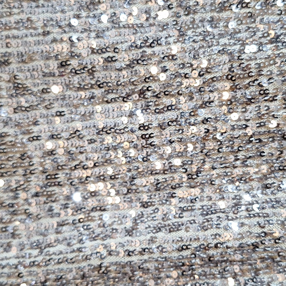 She + Sky Glittering Silver Sequin Cropped - Picture 4 of 8